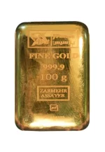شمش طلا 100 گرمی پارسیس -- عیار 999.9