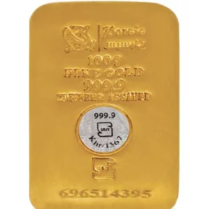 شمش طلا 100 گرمی پارسیس - عیار 999.9