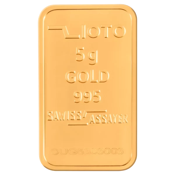 شمش طلا زیوتو 5 گرم - عیار 995