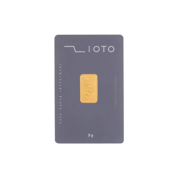 شمش طلا زیوتو 5 گرم - عیار 995