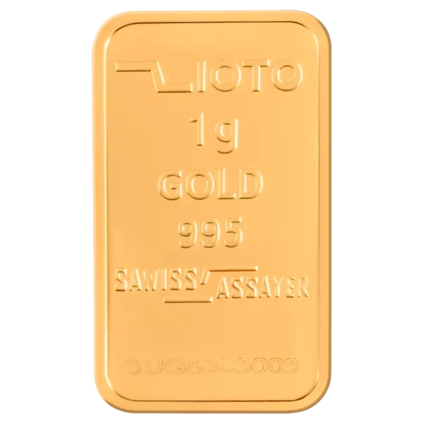 شمش طلا زیوتو 1 گرم - عیار 995 - 2