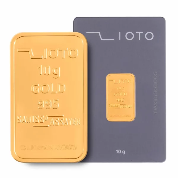 شمش طلا زیوتو 10 گرم - عیار 995 -1