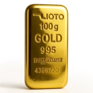 شمش طلا زیوتو 100 گرم - عیار 995