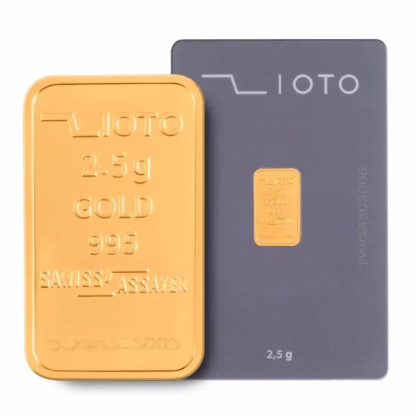 شمش طلا زیوتو 2.5 گرم - عیار 995-1