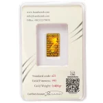 شمش طلا ۴۰۰ سوتی طرح سیمرغ ایران شمش-